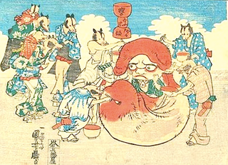 Illustration for article titled The Raccoon Scrotum Monster, and Other Awful Creatures from 1800s Japanese Artwork (NSFW)